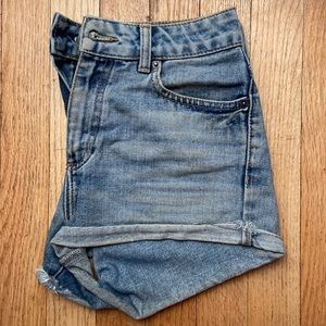 Top Shop Moto Jean Shorts Size 26